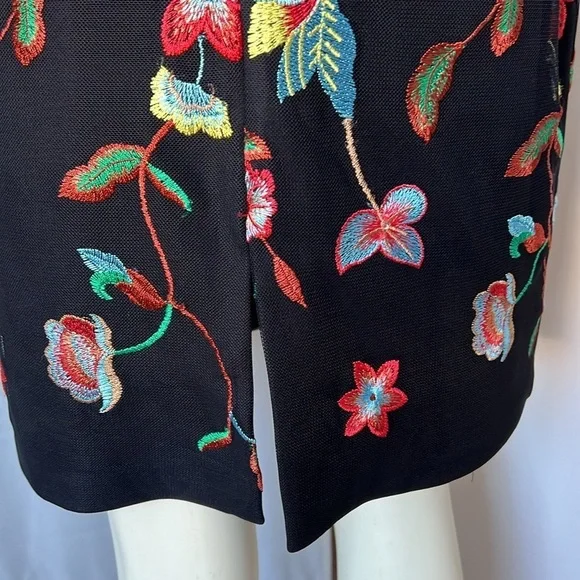 NWT Nicole Miller floral embroidered dress